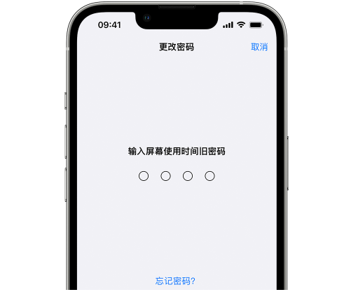 横县iPhone屏幕维修分享iPhone屏幕使用时间密码忘记了怎么办 