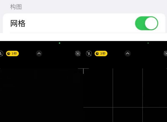 横县苹果手机维修网点分享iPhone如何开启九宫格构图功能